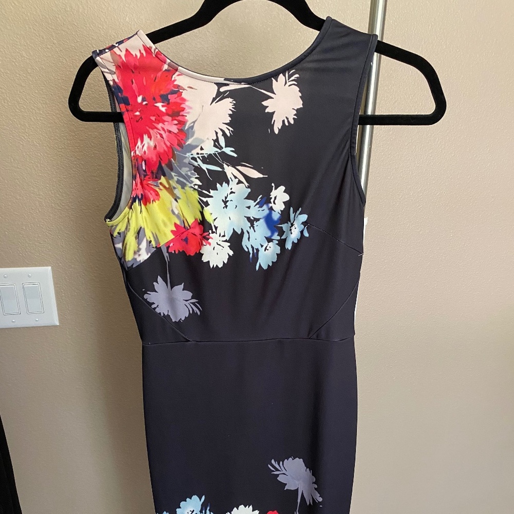 Black dress with flowers